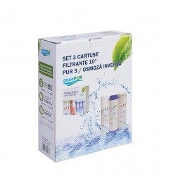 Set 3 cartuse filtrante 10" PUR3/RO - AQUA07000810003