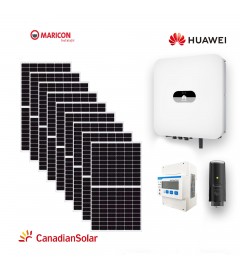 Sistem Fotovoltaic 17 kW, trifazat complet Canadian Solar cu invertor Huawei