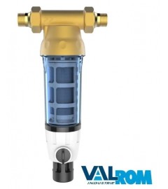FILTRU VALHOH PURJARE AquaPUR 8MC/H IN-OUT 1 FE HOL CARTUS INOX 90MICRONI