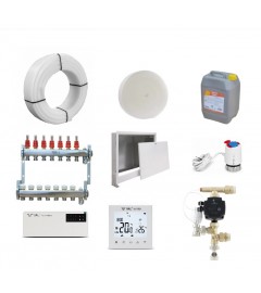 KIT INCALZIRE IN PARDOSEALA,Valrom,50 MP,cu grup de reglare temperatura