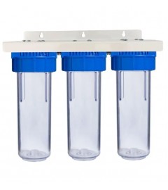 SET 3 CARCASE FILTRU VALHOH 10” TRANSPARENTE D1”